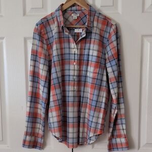 J. Crew Multicolor Plaid Casual Shirt